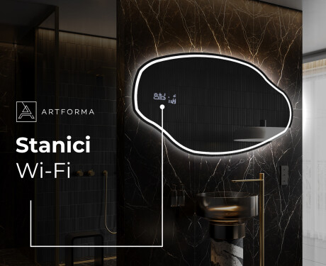 LED zrcadlo do koupelny s nepravidelným tvarem O223 #6