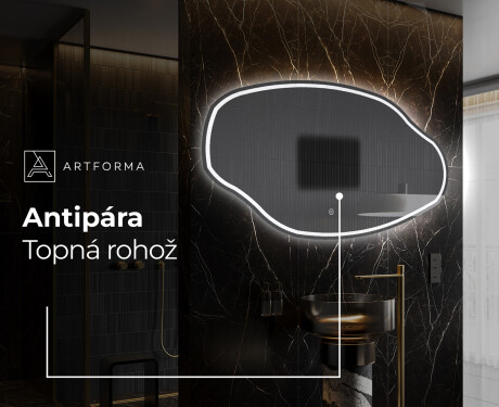 LED zrcadlo do koupelny s nepravidelným tvarem O223 #8