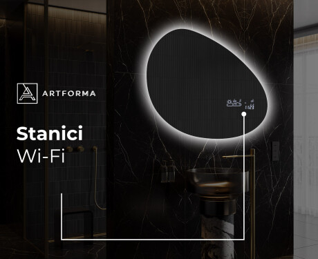 LED zrcadlo do koupelny s nepravidelným tvarem H221 #7