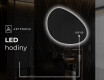LED zrcadlo do koupelny s nepravidelným tvarem H221 #8