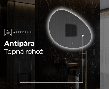 LED zrcadlo do koupelny s nepravidelným tvarem H221 #9