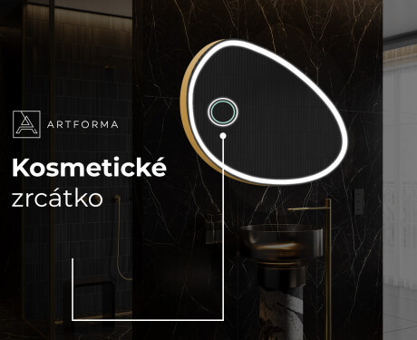 LED zrcadlo do koupelny s nepravidelným tvarem H222 #6