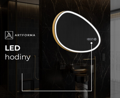LED zrcadlo do koupelny s nepravidelným tvarem H222 #8