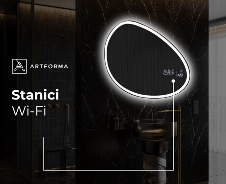 LED zrcadlo do koupelny s nepravidelným tvarem H222 #9