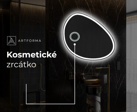LED zrcadlo do koupelny s nepravidelným tvarem H222 #5