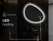 LED zrcadlo do koupelny s nepravidelným tvarem H222 #8