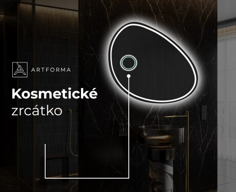 LED zrcadlo do koupelny s nepravidelným tvarem H223 #4