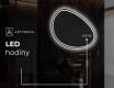 LED zrcadlo do koupelny s nepravidelným tvarem H223 #7