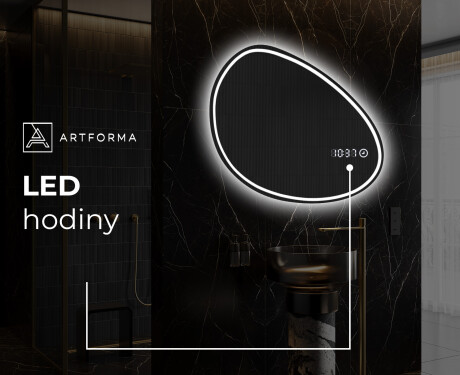 LED zrcadlo do koupelny s nepravidelným tvarem H223 #7