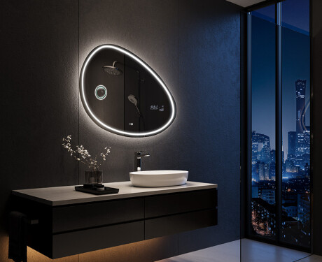 LED zrcadlo do koupelny s nepravidelným tvarem H223 #9