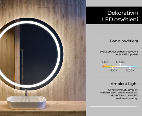 Kulaté zrcadlo s LED osvětlením L33 #4