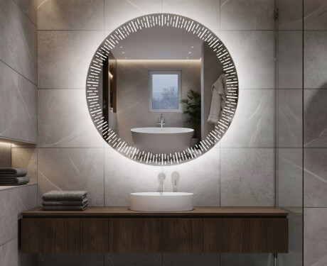 Kulaté zrcadlo s LED osvětlením L35