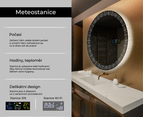 Kulaté zrcadlo s LED osvětlením L35 #2