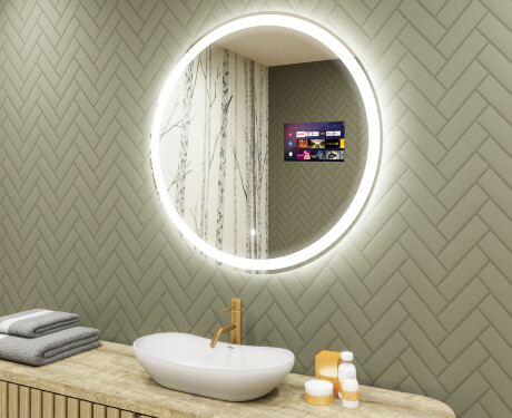 Kulaté zrcadlo s LED osvětlením L76 90cm - SmartScreen, DualColor