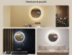 Kulaté zrcadlo s LED osvětlením L76 90cm - SmartScreen, DualColor #2