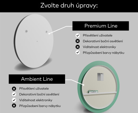 Kulaté zrcadlo s LED osvětlením L99 #2