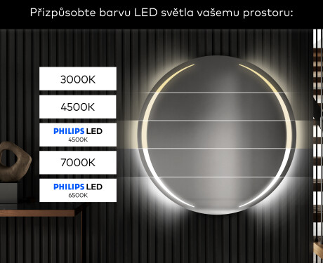 Kulaté zrcadlo s LED osvětlením L99 #7
