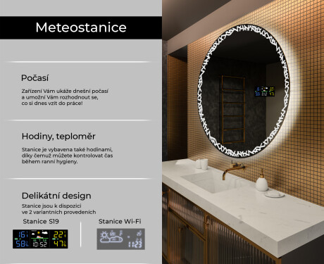 Kulaté zrcadlo s LED osvětlením L115 #2