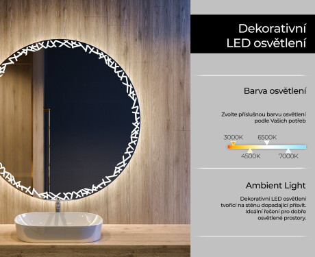 Kulaté zrcadlo s LED osvětlením L115 #4