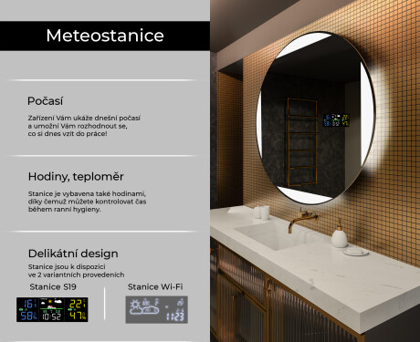 Kulaté zrcadlo s LED osvětlením L116 #2