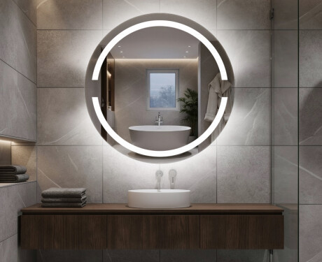 Kulaté zrcadlo s LED osvětlením L118