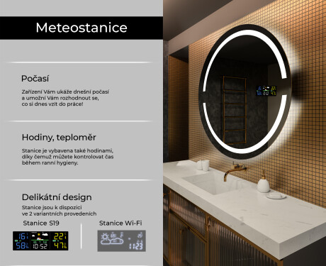Kulaté zrcadlo s LED osvětlením L118 #2