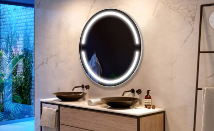 Kulaté zrcadlo s LED osvětlením L118