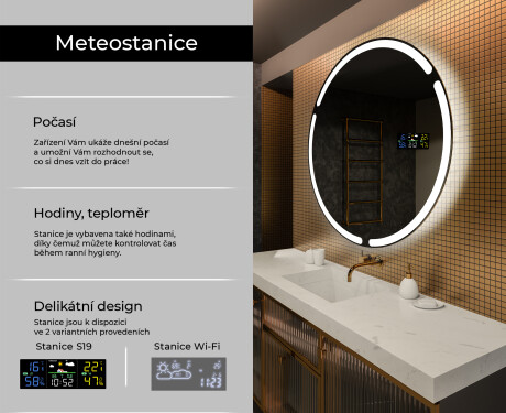 Kulaté zrcadlo s LED osvětlením L119 #2