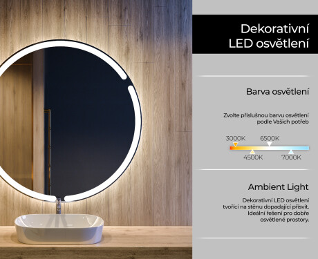 Kulaté zrcadlo s LED osvětlením L119 #4