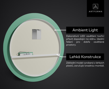 Kulaté zrcadlo s LED osvětlením L122 #3