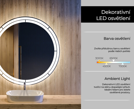 Kulaté zrcadlo s LED osvětlením L122 #4