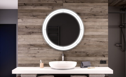 Kulaté zrcadlo s LED osvětlením L122