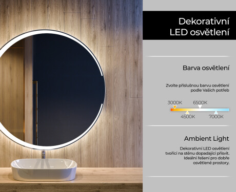Kulaté zrcadlo s LED osvětlením L123 #4