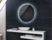 Kulaté koupelnové zrcadlo s osvětlením LED s bateriovým L115 #2