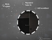Koupelnové kulaté  zrcadlo na zeď s LED osvětlením s bateriovým L117 #4