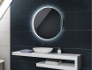 Kulaté koupelnové zrcadlo s osvětlením LED s bateriovým L123 #2