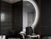 Moderní LED Půlkruhové Zrcadlo - Stylové Osvětlení pro Koupelnu A222 #3