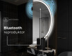 Moderní LED Půlkruhové Zrcadlo - Stylové Osvětlení pro Koupelnu A222 #5