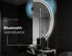 Moderní LED Půlkruhové Zrcadlo - Stylové Osvětlení pro Koupelnu A223 #5