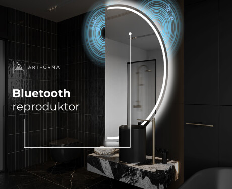 Moderní LED Půlkruhové Zrcadlo - Stylové Osvětlení pro Koupelnu A223 #5