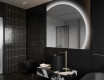 Moderní LED Půlkruhové Zrcadlo - Stylové Osvětlení pro Koupelnu Q221