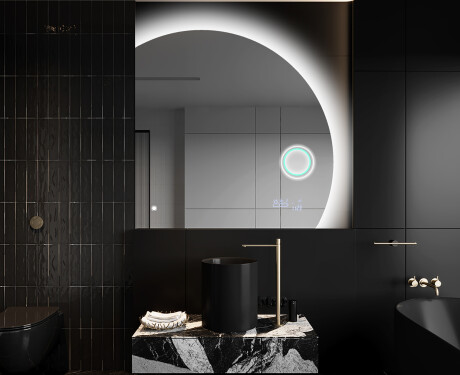 Moderní LED Půlkruhové Zrcadlo - Stylové Osvětlení pro Koupelnu Q221 #10