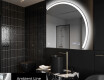 Moderní LED Půlkruhové Zrcadlo - Stylové Osvětlení pro Koupelnu Q222 #3
