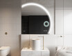 Moderní LED Půlkruhové Zrcadlo - Stylové Osvětlení pro Koupelnu Q222 #10