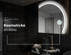 Moderní LED Půlkruhové Zrcadlo - Stylové Osvětlení pro Koupelnu Q222 #5