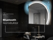 Moderní LED Půlkruhové Zrcadlo - Stylové Osvětlení pro Koupelnu Q222 #6
