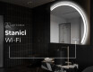 Moderní LED Půlkruhové Zrcadlo - Stylové Osvětlení pro Koupelnu Q222 #7
