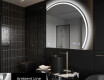 Moderní LED Půlkruhové Zrcadlo - Stylové Osvětlení pro Koupelnu Q223 #3