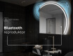 Moderní LED Půlkruhové Zrcadlo - Stylové Osvětlení pro Koupelnu Q223 #7