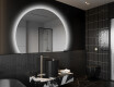 Moderní LED Půlkruhové Zrcadlo - Stylové Osvětlení pro Koupelnu W221